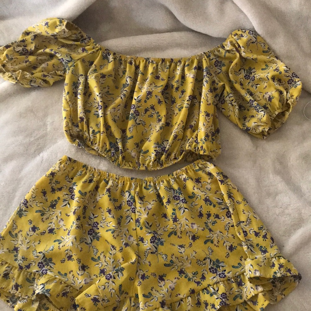 Beautiful yellow two piece